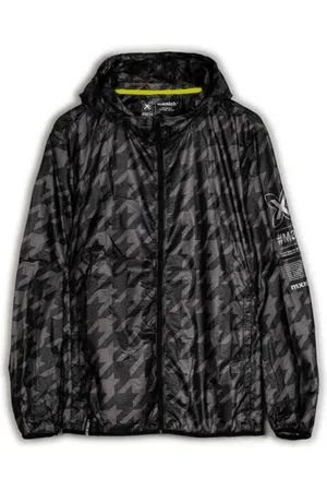 Munich Jakke, Herre, Sort, L, Uld, Flash Streetwear Windbreaker med Houndstooth Print