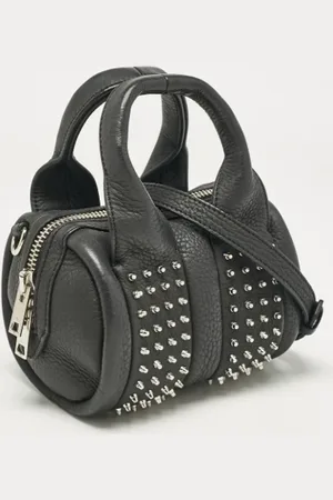 Alexander Wang Pre-owned, Dame, Sort, ONE SIZE, Uld, Pre-owned Laeder hndtasker