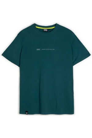 Munich Top, Herre, Grøn, XL, Bomuld, Urban Print T-shirt i Petroleum