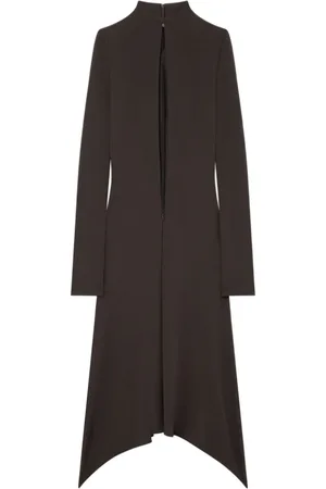Courrèges Kjole, Dame, Brun, S, Brun Jersey Kjole med Udsmykning