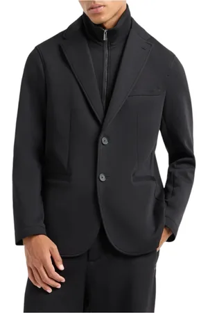 Armani Exchange Jakke, Herre, Sort, XS, Bomuld, Sort Americana blazer til mænd