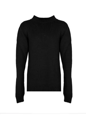 LA HAINE INSIDE US Strik, Herre, Sort, L, Uld, Elegant højhalset sweater