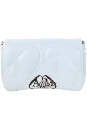 Alexander McQueen Pre-owned, Dame, Grå, ONE SIZE, Uld, Pre-owned Laeder skuldertasker