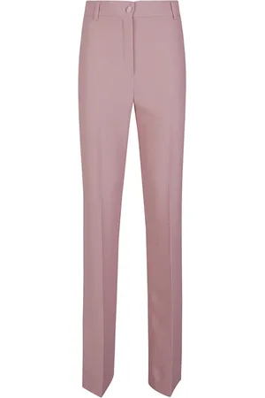 HEBE STUDIO Bukser, Dame, Lyserød, 2XS, Polyester, Rosa Polyester Bukser Made in Italy