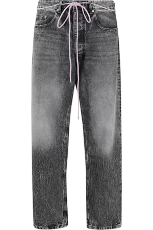 Icon Denim Jeans, Herre, Grå, W33, Denim, Klassiske Denim Jeans til Mænd