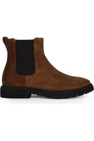 Fabi Sko, Herre, Brun, 40 EU, Suede, Suede Chelsea Boot med Lynlåslukning