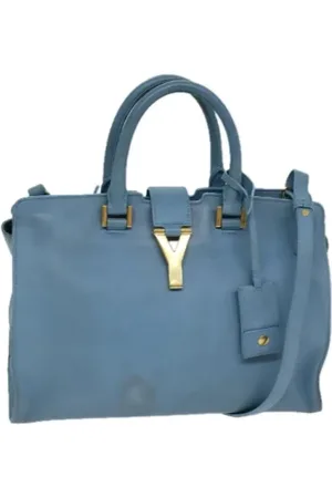 Saint Laurent Pre-owned, Dame, Blå, ONE SIZE, Pre-owned Laeder hndtasker