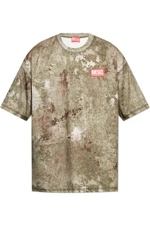 Diesel Top, Herre, Grøn, XL, Bomuld, T-shirt T-Boxt-R12