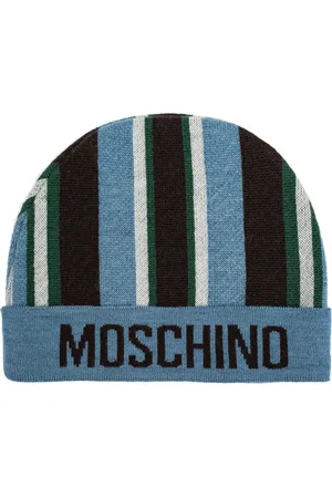 Moschino Tilbehør, unisex, Blå, ONE SIZE, Uld, Hat med logo
