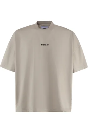 BONSAI Top, Herre, Grå, XL, Bomuld, Grå Bomulds T-shirt med Logo
