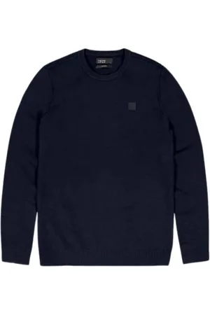 Butcher of Blue Strik, Herre, Blå, S, Bomuld, Alaska Crewneck Sweater