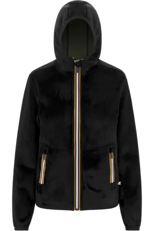 K-Way Jakke, Dame, Sort, 6XL, Uld, Velour Polar Double Green Sweatshirt