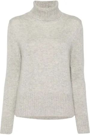 Allude Strik, Dame, , L, Uld, Ribstrik Rullekrave Sweater
