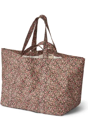WHEAT Taske, Dame, Brun, ONE SIZE, Polyester, Raven Wild Flowers Shopper XL