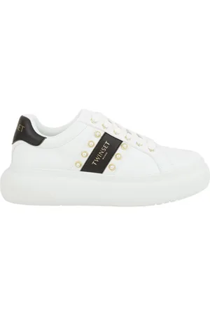 Twin-Set Sko, Dame, Hvid, 36 EU, Uld, Hvide Sneakers Sko