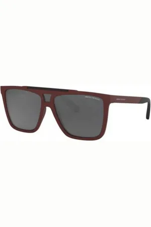 Armani Exchange Tilbehør, Herre, Rød, 57 MM, Rød Acetat Solbriller