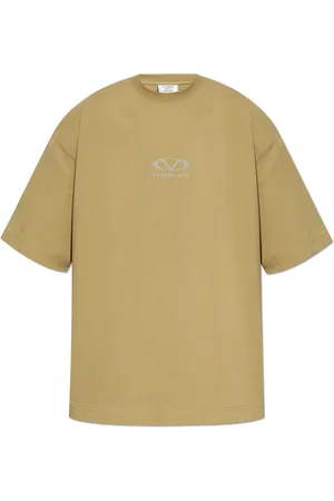 Vetements Top, Herre, Grøn, M, Bomuld, T-shirt med tryk