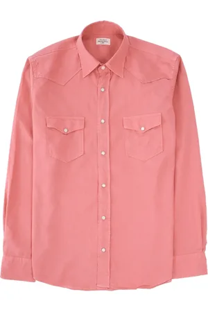 HARTFORD Skjorte, Herre, Lyserød, XL, Bomuld, Vestlig Tencel Twill Skjorte