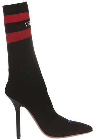 Vetements Sko, Dame, Sort, 37 EU, Læder, Stiletto sko med en sok
