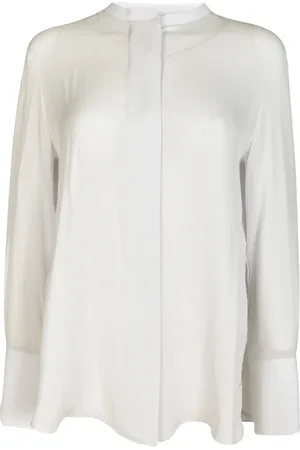 Giorgio Armani Bluser & Skjorter, Dame, Hvid, XS, Elegant Skjorter Kollektion