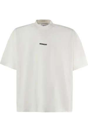 BONSAI Top, Herre, Hvid, XL, Bomuld, Hvid Bomulds T-shirt med Logo