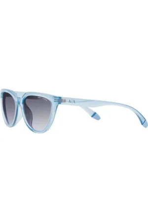 Armani Exchange Tilbehør, Dame, Blå, 55 MM, Blå Acetat Dame Solbriller