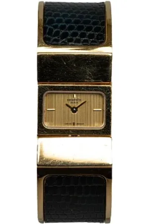Hermès Pre-owned, Dame, Gul, ONE SIZE, Pre-owned Metal watches