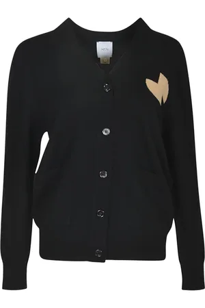 Patou Strik, Dame, Sort, L, Sort Sweater Kollektion