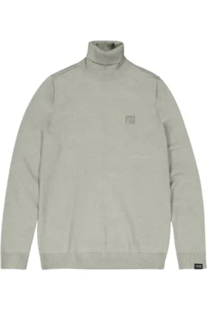 Butcher of Blue Strik, Herre, Grøn, XL, Uld, Elegant Krave Sweater til Mænd