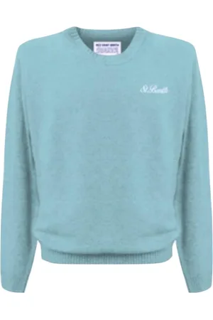 MC2 SAINT BARTH Strik, Herre, Blå, L, Regent Lambswool Herre Sweater