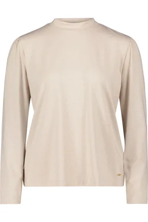Betty & Co Top, Dame, , L, Uld, Rullekrave skjorte med Lurex tråd