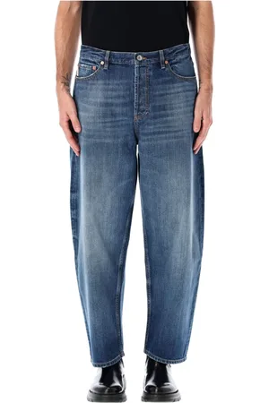 VALENTINO GARAVANI Jeans, Herre, Blå, W33, Denim, Blå Denim Chino Bukser VLogo