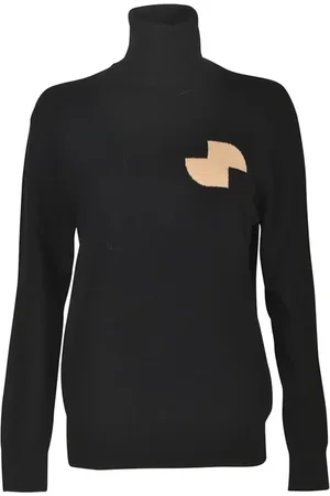 Patou Strik, Dame, Sort, S, Sort Sweater Kollektion