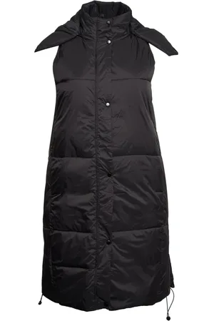 ADIA Jakke, Dame, Sort, 6XL, Uld, Sort Casual Vest med Høj Krave