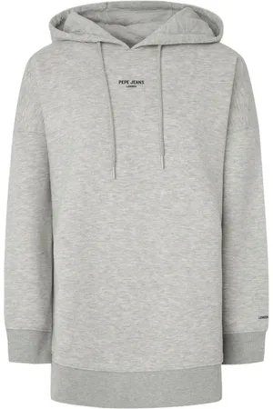 Pepe Jeans Sweathshirts & Hoodies, Dame, Grå, XS, Bomuld, Casual og Moderne Fergie Hættetrøje