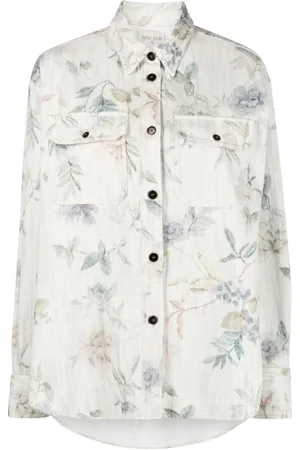 FORTE FORTE Bluser & Skjorter, Dame, Flerfarvet, XS, Denim, Blå Denim Langærmet Skjorte