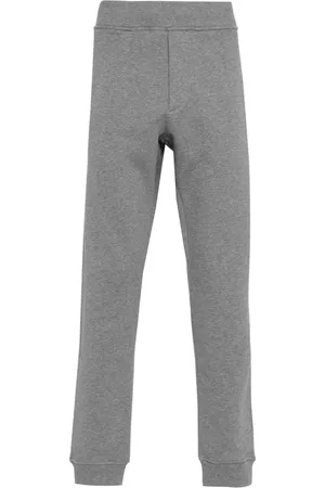 Roberto Cavalli Bukser, Herre, Grå, XL, Bomuld, Grå Bomuld Jogger Bukser Activewear