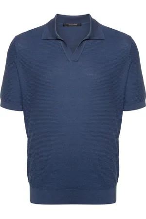 TAGLIATORE Top, Herre, Blå, 3XL, Bomuld, Polo short