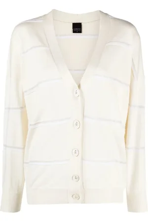 LORENA ANTONIAZZI Strik, Dame, Hvid, 2XS, Bomuld, Hvid Strik Cardigan Casual Stil