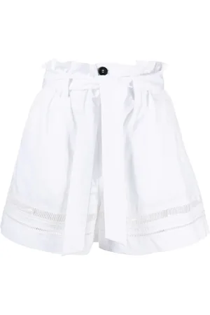 LORENA ANTONIAZZI Shorts, Dame, Hvid, S, Bomuld, Hvid Casual High Waist Bomuld Shorts