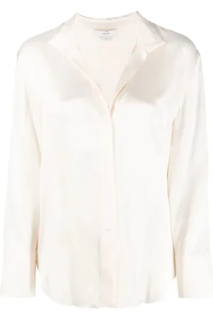 Vince Bluser & Skjorter, Dame, , L, Elegant Silke Stand Bluse