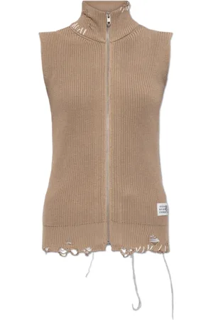 Maison Margiela Strik, Dame, , S, Bomuld, Vest med logo