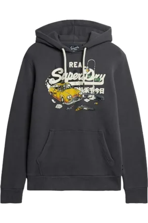 Superdry Sweathshirts & Hoodies, Herre, Grå, M, Bomuld, New York Vintage Logo Hoodie