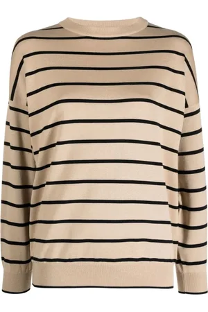 LORENA ANTONIAZZI Strik, Dame, , M, Bomuld, Blå Strik Choker Sweater