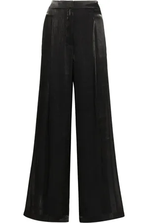 Michael Kors Bukser, Dame, Sort, S, Uld, Iridescent Wide Leg Jeans i Sort