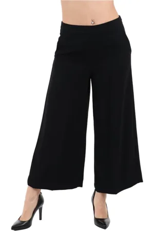 MARELLA Bukser, Dame, Sort, XS, Uld, Stilfulde Bukser Teramo-001