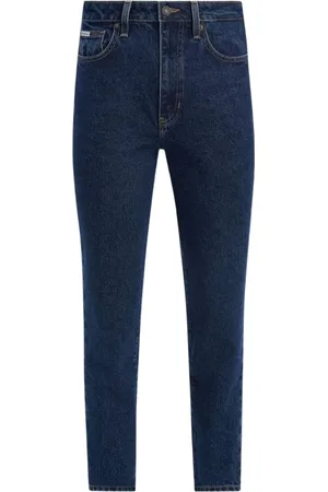 Guess Jeans, Dame, Blå, W30 L29, Bomuld, Højtaljede Mom Jeans