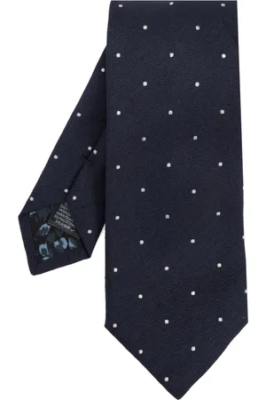 Paul Smith Tilbehør, Herre, Blå, ONE SIZE, Slips med silkefinish
