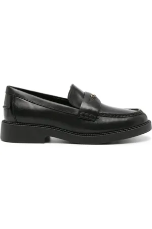 Michael Kors Sko, Dame, Sort, 38 EU, Læder, Sort læder Loafer Flats