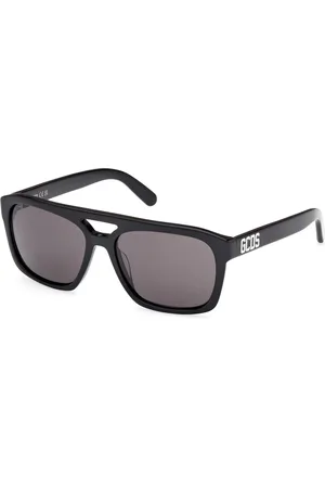 GCDS Tilbehør, unisex, Sort, 56 MM, Firkantet Sorte Solbriller